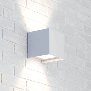 Mcj Zuza 2 vegglampe, hvit