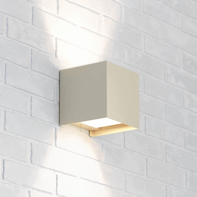 Mcj Zuza 2 vegglampe, krem, G9