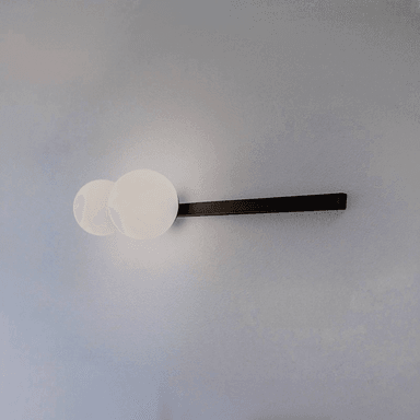 Aldex Vegglampe Garda 2, svart