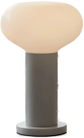 Aldex Bordlampe Flo, grå, Ø 19 cm