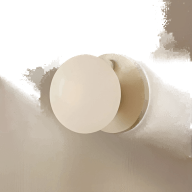 Aldex Vegglampe Flo, beige, Ø 19 cm