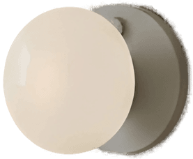 Aldex Vegglampe Flo, grå, Ø 19 cm