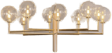 Jupiter Lysekrone Feme, gull, 10 lyskilder