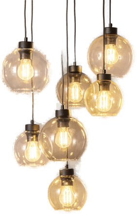 Tk Lighting Hengelampe Cubus Mix, Ø 49 cm