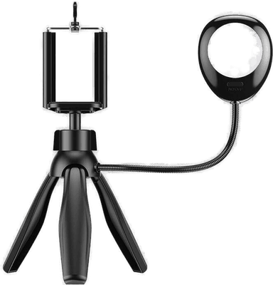 Apexel mobilt bordstativ med LED-lys