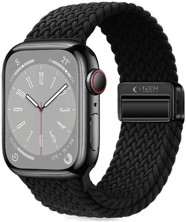 Techprotect Nylon Stropp til Apple Watch - Svart