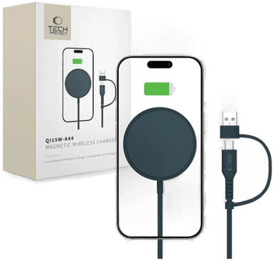 Techprotect Qi15W-A44 Magnetisk Magsafe Lader