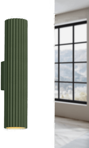 Sollux Lighting Vegglampe ALORA olivengrønn