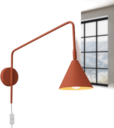 Sollux Lighting Vegglampe LYS, oker, Ø 14 cm