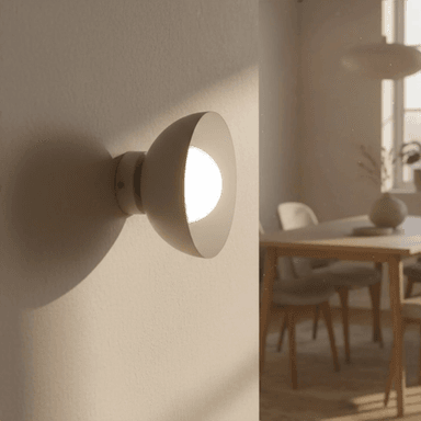 Emibig Lighting Vegglampe Bibi K1, beige, Ø 18 cm