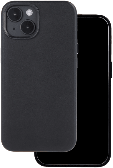 Mag Covers Leather Cover iPhone 15 6,1" - Svart