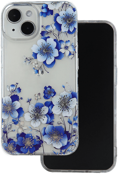 IMD Print Deksel til iPhone 15 - Blomster