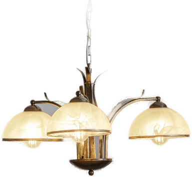 Luminex Lysekrone Korfu, gullfarget antikk