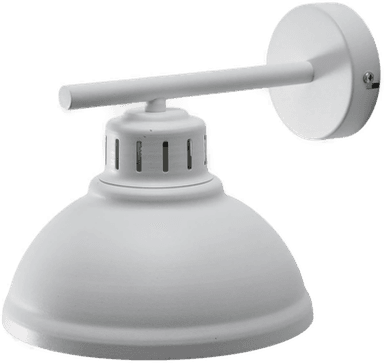 Luminex Sven vegglampe E27 hvit stål