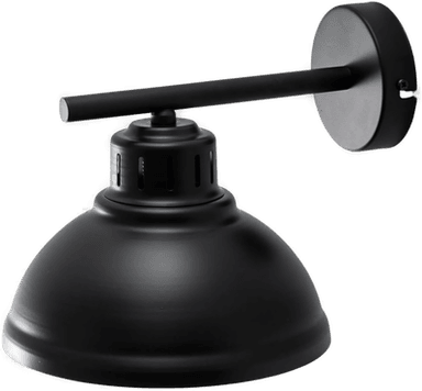 Luminex Vegglampe Sven, svart-gull, Ø 21 cm