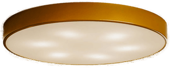 Temar Lighting Cleo taklampe, Ø 78 cm, gullfarget