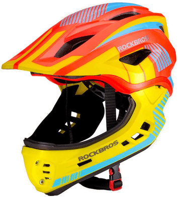Rockbros Barnesykkelhjelm TT-32SOYB Str. S Gul/Oransje