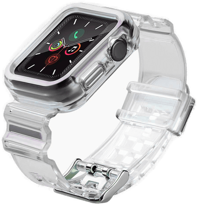 Hurtel silikonrem med deksel for Apple Watch 40mm