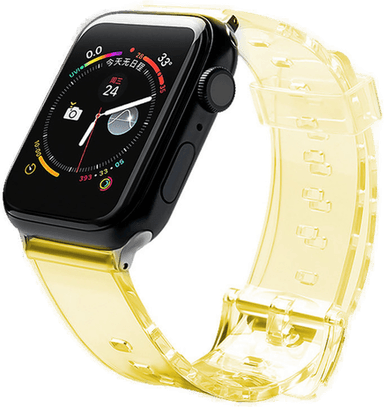 Hurtel Silikonrem Apple Watch 42/44mm - Gul