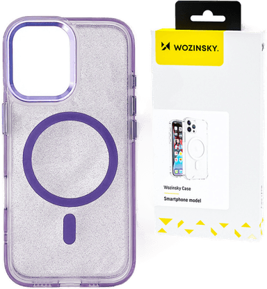 Wozinsky Glitter MagSafe Deksel Samsung Galaxy S25+ - Lilla