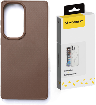 Wozinsky Karbonfiber MagSafe Deksel - Brun