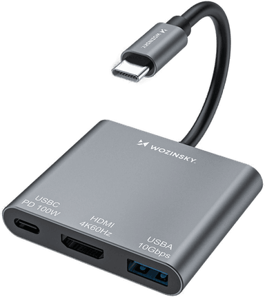 Wozinsky WHCH-01 Dokkingstasjon 100W HDMI 4K