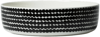 Marimekko Räsymatto serveringsskål 3L svart/hvit