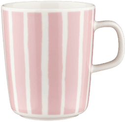 Marimekko Piccolo krus 25 cl hvit/rosa