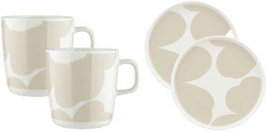 Marimekko Iso Unikko frokostsett 4 deler