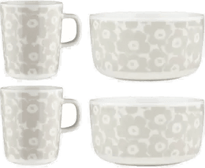 Marimekko Pikkuinen Unikko frokostsett