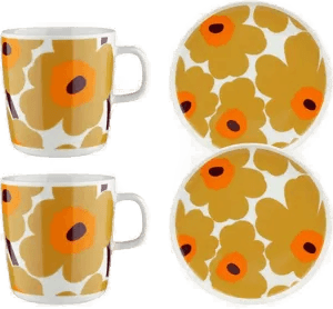 Marimekko Unikko frokostsett Beige