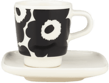Marimekko Unikko espressokopp Black-white