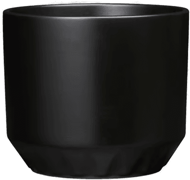 Arabia Ilona krukke Ø12 cm Matt svart