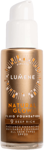 Lumene Natural Glow Fluid Foundation 9 Deep Rich