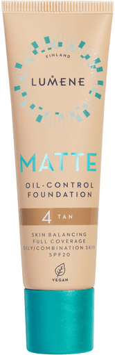 Lumene Matte Oil-Control Foundation SPF20 4 Tan