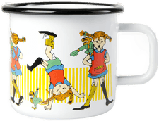 Muurla Pippi Långstrump emaljekrus 3,7 dl