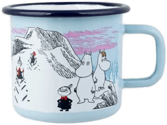 Mummikopp Emalje Norway Winter 3,7 dl Blå