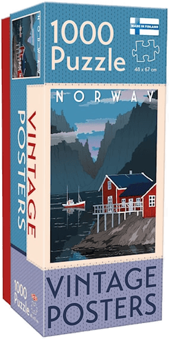 Adlibris 1000 brikker Vintage Norway
