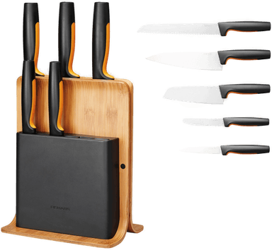 Fiskars Functional Form Knivblokk 5 kniver