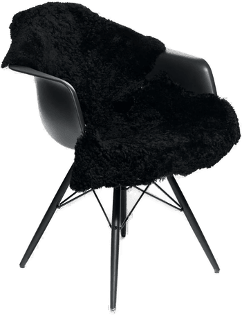 Natures Collection Saueskinn 90x60 cm - Svart