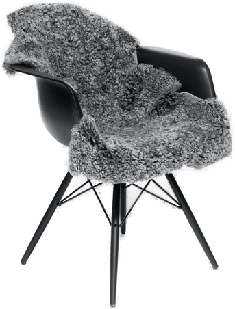 Natures Collection Saueskinn 90x60 cm Lys Grå