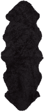 Natures Collection Saueskinn 180x60 cm - Svart