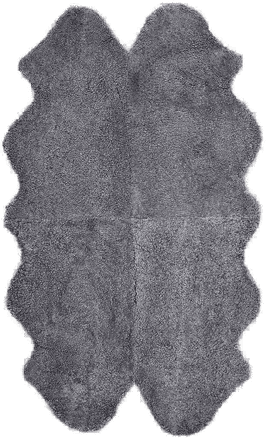 Natures Collection Saueskinnteppe 180x110 cm Lys Grå