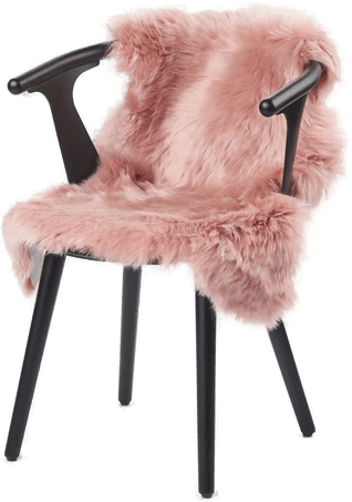 Natures Collection Saueskinn 90x60 cm Rosa