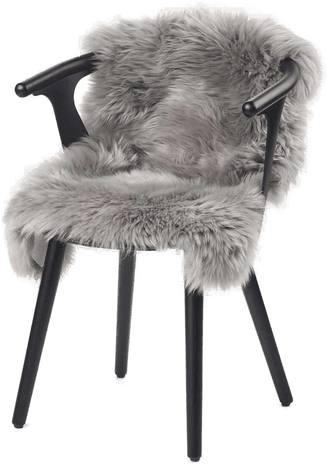 Natures Collection Saueskinn Lys Grå 90x60 cm