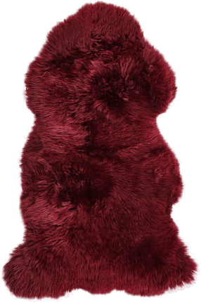 Natures Collection Saueskinn 115x60 cm - Bordeaux