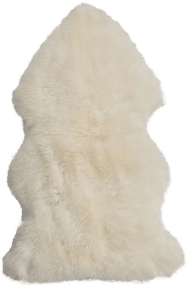 Natures Collection Saueskinn Hvit 115x60 cm