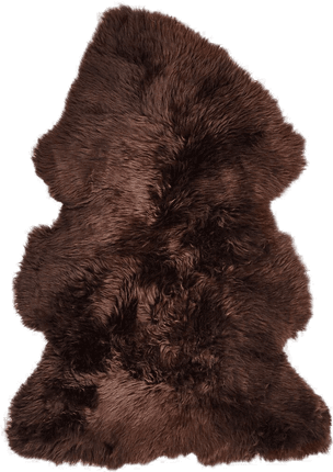 Natures Collection Saueskinn 115x60 cm Sjokolade