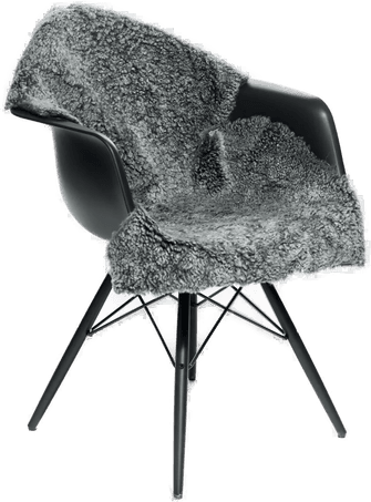 Natures Collection Saueskinn Grå 115x60 cm