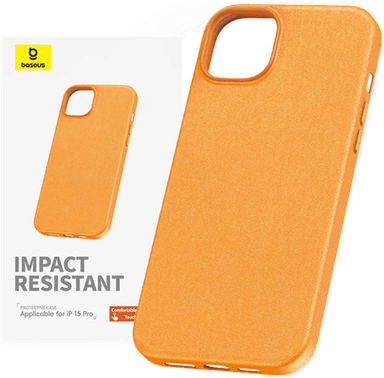 Baseus Fauxther Deksel iPhone 15 Pro Max Oransje